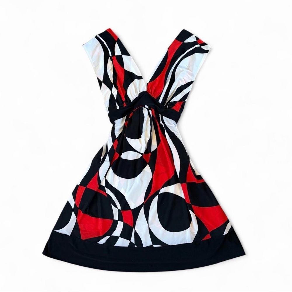VINTAGE Y2K Forever 21 Red, White, and Black Dress